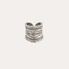 Bague Cancun grand modèle argentée