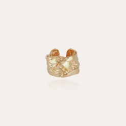 Bague Compression grand modèle dorée