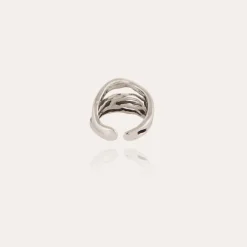 Bague Corail argentée