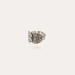 Bague Eclipse argentée