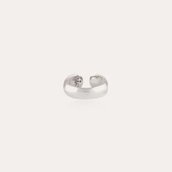 Bague Jonc grand modèle argentée