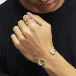 Bague Jonc grand modèle argentée
