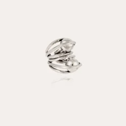 Bague Jupiter double argentée