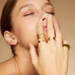 Bague Liane jonc Bis dorée