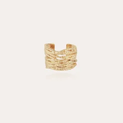 Bague Liane manchette dorée