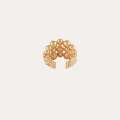 Bague Multiperla dorée