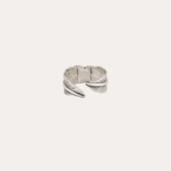 Bague Penna grand modèle argentée