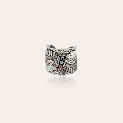 Bague Santa Fé cabochons argentée