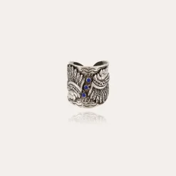 Bague Santa Fé cabochons argentée