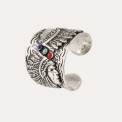 Bague Santa Fé cabochons argentée