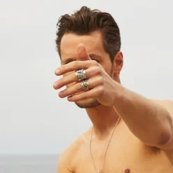 Bague Santa Fé grand modèle argentée