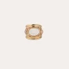 Bague Simone - Strass & Nacre blanche