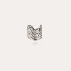 Bague Wave argentée
