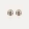 Boucles d'oreilles Anne strass argentées