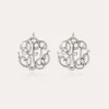 Boucles d'oreilles Arabesque grand modèle argentées
