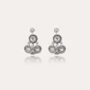 Boucles d'oreilles Arlequin argentées