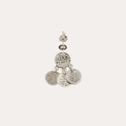 Boucles d'oreilles Arlequin argentées