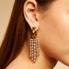 Boucles d'oreilles Atik Riviera mini dorées - Zircone