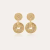 Boucles d'oreilles Aurelia strass dorées