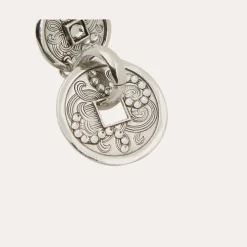 Boucles d'oreilles Aurelia strass argentées