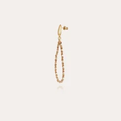 Boucles d'oreilles Beyby petit modèle dorées - Osier - Collection 55 ans