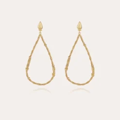 Boucles d'oreilles Bibi Torsade dorées