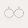 Boucles d'oreilles Bolduc petit modèle argentées