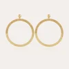 Boucles d'oreilles Bolduc grand modèle dorées