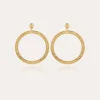 Boucles d'oreilles Bolduc petit modèle dorées