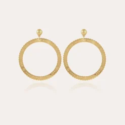 Boucles d'oreilles Bolduc petit modèle dorées