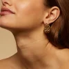 Boucles d'oreilles Bronx créoles dorées