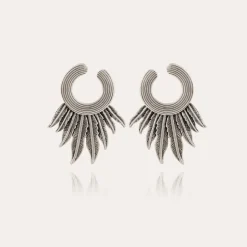 Boucles d'oreilles Caracara argentées