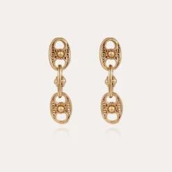 Boucles d'oreilles Carthage dorées