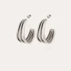 Boucles d'oreilles Cerceau argentées