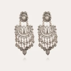Boucles d'oreilles Chana argentées