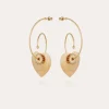 Boucles d'oreilles Céline Love dorées