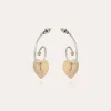 Boucles d'oreilles Céline Love bicolore