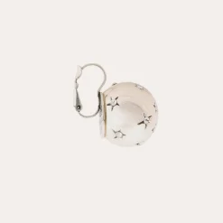 Boucles d'oreilles Comète grand modèle argentées