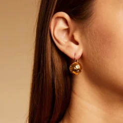 Boucles d'oreilles Comète petit modèle dorées