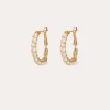 Boucles d'oreilles créoles Lyre dorées