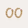 Boucles d'oreilles créoles Bonnie petit modèle dorées