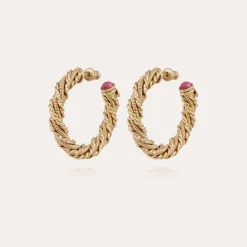 Boucles d'oreilles créoles Bonnie petit modèle dorées