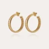 Boucles d'oreilles créoles Milo dorées