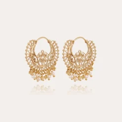 Boucles d'oreilles créoles Yuca dorées