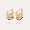 Boucles d'oreilles créoles Yuca dorées