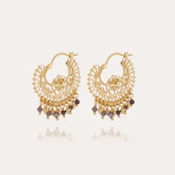 Boucles d'oreilles créoles Yuca dorées