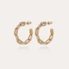 Boucles d'oreilles créoles Mako dorées