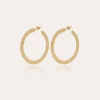 Boucles d'oreilles créoles Bolduc petit modèle dorées