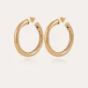Boucles d'oreilles créoles Maoro petit modèle dorées