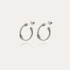 Boucles d'oreilles créoles Ariane mini argentées